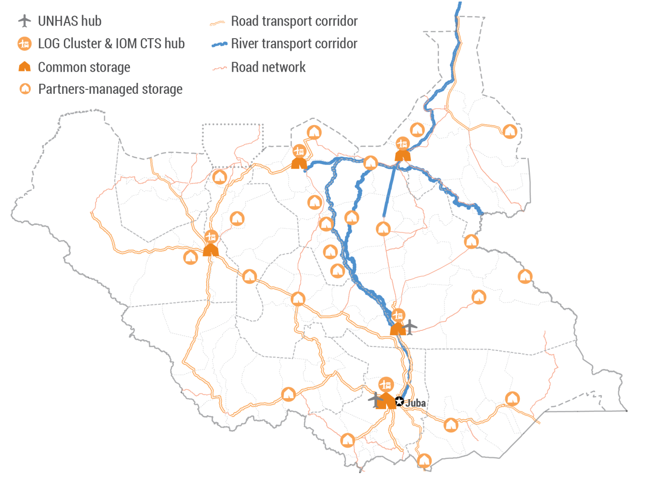 Logistics map