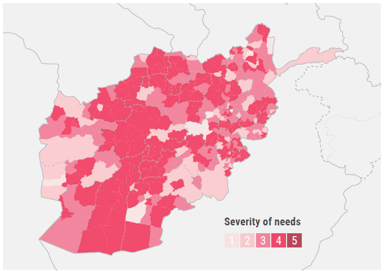 Child Protection sectoral severity of needs