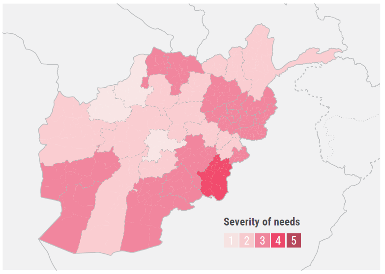 Nutrition sectoral severity of needs